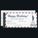 Surprise New York Trip Boarding Pass Travel Ticket<br><div class="desc">EDITABLE. Geef je familie en vrienden een New Yorkse reis! Pas vandaag uw instapkaart aan! Stuur me een bericht voor een aangepast ontwerp.</div>