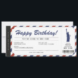 Surprise New York Trip Boarding Pass Travel Ticket Kaart<br><div class="desc">EDITABLE. Geef je familie en vrienden een New Yorkse reis! Pas vandaag uw instapkaart aan! Stuur me een bericht voor een aangepast ontwerp.</div>