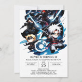 Surprise Ninja Verjaardag voor kinderen Kaart (Voorkant)