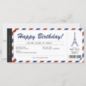 Surprise Paris Trip boarding Pass Vacation Ticket (Voorkant)