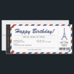 Surprise Paris Trip boarding Pass Vacation Ticket<br><div class="desc">EDITABLE. Geef je familie en vrienden een reisje naar de City of Love! Pas vandaag uw instapkaart aan! Stuur me een bericht voor een aangepast ontwerp.</div>