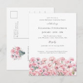 SURPRISE PARTY 100 Carnation January Birth Flower Uitnodiging Briefkaart (Voorkant / Achterkant)