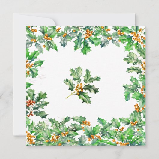 SURPRISE PARTY 50th Birthday December Birth Flower Kaart (Achterkant)