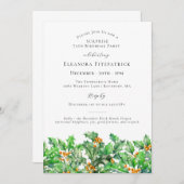 SURPRISE PARTY 75th Holly December Birth Flower Kaart (Voorkant / Achterkant)