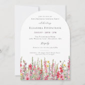 SURPRISE PARTY 80th Birthday August Birth Flower Kaart (Voorkant)