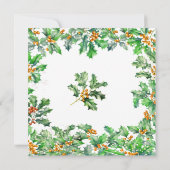 SURPRISE PARTY 90th Birthday December Birth Flower Kaart (Achterkant)