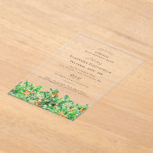 SURPRISE PARTY 90th Holly December Birth Flower Acryl Uitnodigingen (Laagn)