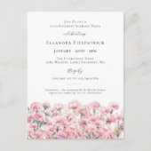SURPRISE PARTY 95th Carnation January Birth Flower Uitnodiging Briefkaart (Voorkant)