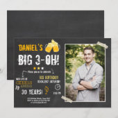 Surprise Party Cheers and Beers verjaardagsfeest 3 Kaart (Voorkant / Achterkant)