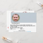 Surprise Party Grappig Twitter Joke Post uitnodigi Kaart (Voorkant / Achterkant in situ)