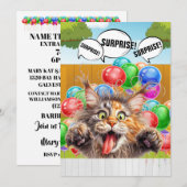 SURPRISE Party Uitnodiging (Voorkant / Achterkant)