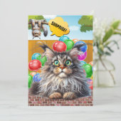 SURPRISE Party Uitnodiging (Staand voorkant)