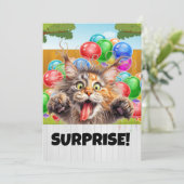 SURPRISE Party Uitnodiging (Staand voorkant)