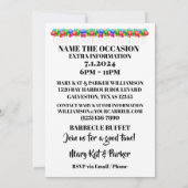 SURPRISE Party Uitnodiging (Achterkant)