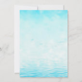 Surprise Pool Party Waterverf Volwassen Verjaardag Kaart (Achterkant)