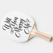 Surprise Proposal “Will You Marry Me?”  Tafeltennisbatje (Zijkant)