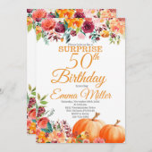 Surprise Pumpkins Herfst 50e Verjaardag Kaart (Voorkant / Achterkant)