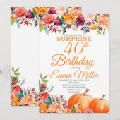 Surprise Pumpkins Herfst Verjaardag Kaart (Voorkant / Achterkant)