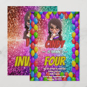 Surprise Quiet Secret verjaardagsuitnodiging Kaart (Voorkant / Achterkant)