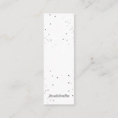 Surprise Reader card Bladwijzer Contactkaartje (Achterkant)