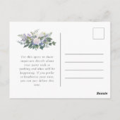 Surprise Retirement Party Blauw Wit uitnodiging (Achterkant)