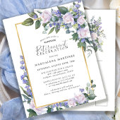 Surprise Retirement Party Blauw Wit uitnodiging