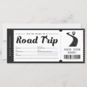 Surprise Road Trip Ticket Gift Voucher Certificate (Voorkant)