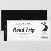 Surprise Road Trip Ticket Gift Voucher Certificate (Voorkant / Achterkant)