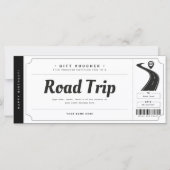 Surprise Road Trip Ticket Gift Voucher Certificate (Voorkant)