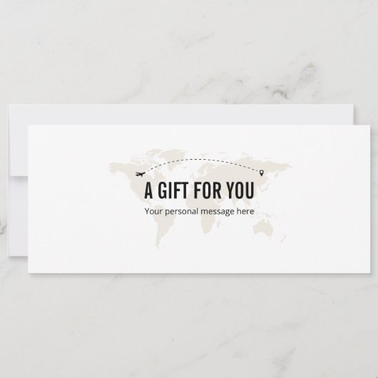 Surprise Rome Boarding Pass Cadeaubon Kaart (Achterkant)