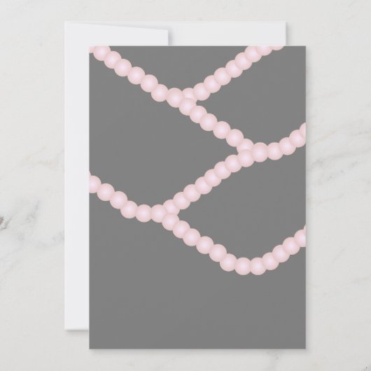 Surprise Shhhhhhhhhhh Pearl Bokeh Birthday Party Kaart (Achterkant)