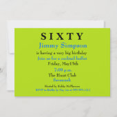 Surprise SIXTIETH Birthday Invitation Kaart (Voorkant)