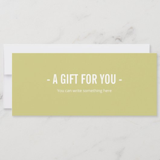 Surprise Spa Day Cadeaubon Sjabloon Kaart (Achterkant)