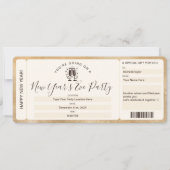 Surprise Ticket Oud en Nieuw Party Voucher Kaart (Voorkant)