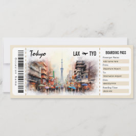 Surprise Tokyo Boarding Pass Cadeaubon INV Kaart