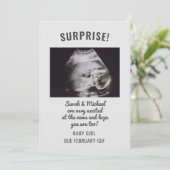 Surprise Ultrasound foto's Zwangerschap Aankondiging (Staand voorkant)