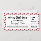 Surprise Vakantie Kerst Voucher Instapkaart (Voorkant)