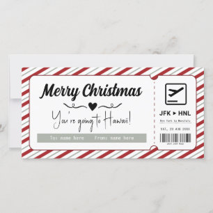 Surprise Vakantie Kerst Voucher Instapkaart