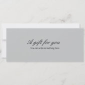 Surprise Waterverf Afternoon Tea Voucher Sjabloon Kaart (Achterkant)