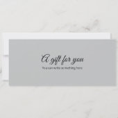 Surprise Weekend Getaway cadeaubon Kaart (Achterkant)