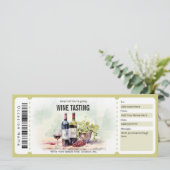 Surprise Wine Tasting Cadeaubon Sjabloon Kaart (Staand voorkant)