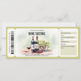 Surprise Wine Tasting Cadeaubon Sjabloon Kaart