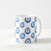 Surprised Blue Sneezie Patterned Koffiemok (Voorkant rechts)