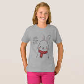 Surprised Bunny T-Shirt – Schattigee Bunny Reactie (Voorkant volledig)