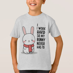 Surprised Bunny T-Shirt – Schattigee Bunny Reactie