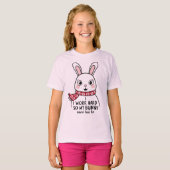 Surprised Bunny T-Shirt – Schattigee Bunny Reactie (Voorkant volledig)