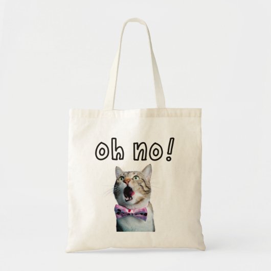 Surprised cat tote bag (Voorkant)