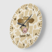 Surprised Cow Large Clock Grote Klok (Hoek)