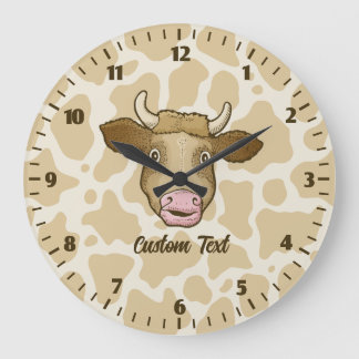 Surprised Cow Large Clock Grote Klok