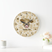 Surprised Cow Large Clock Grote Klok (Huis)